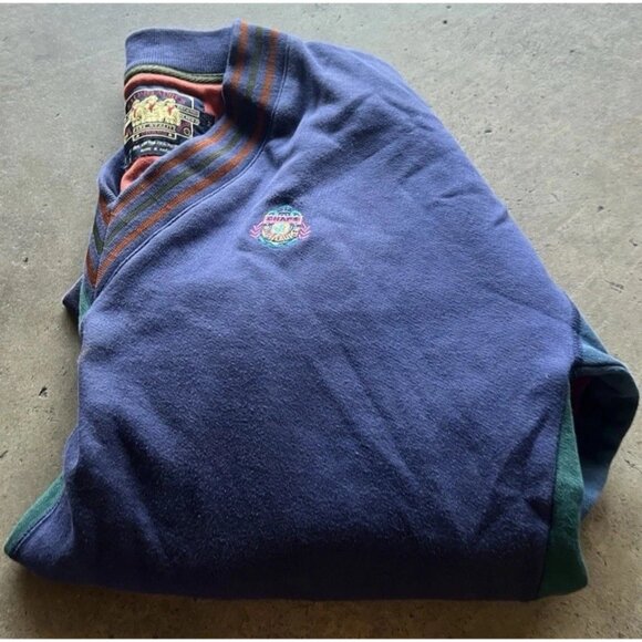 Vintage Ralph Lauren Sweater Mens Sz M Sailor Fair Isle Multicolor Patch Chaps - Picture 15 of 15